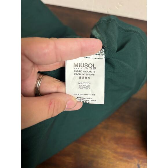 Miusol Green Fit & Flare Midi Dress 2XL NWT | Vintage-Inspired V-Neck Cocktail - Picture 8 of 8